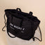 DOUBLE TOTE CANVAS - Black - Jim Rickey Stockholm